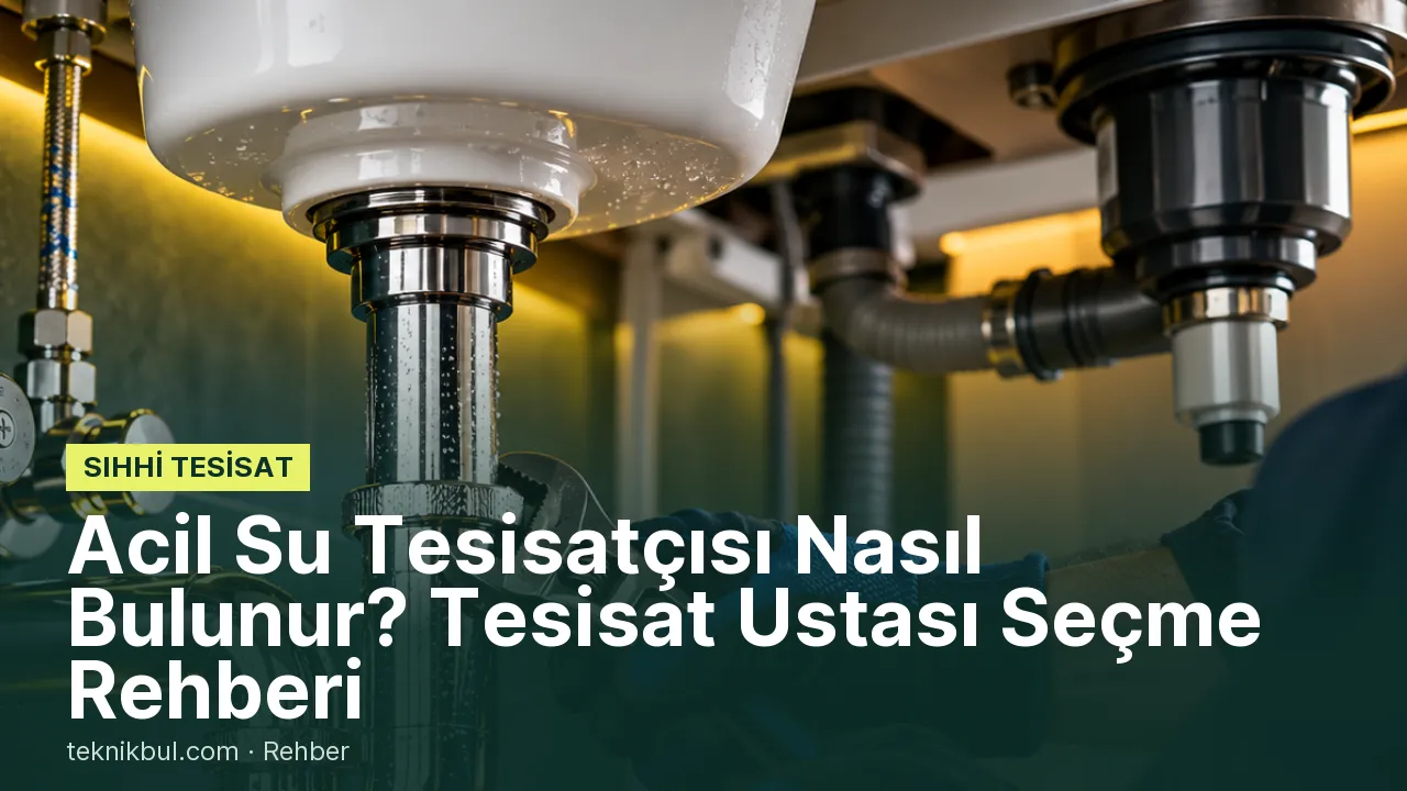 Acil Su Tesisatçısı Nasıl Bulunur? Tesisat Ustası Seçme Rehberi