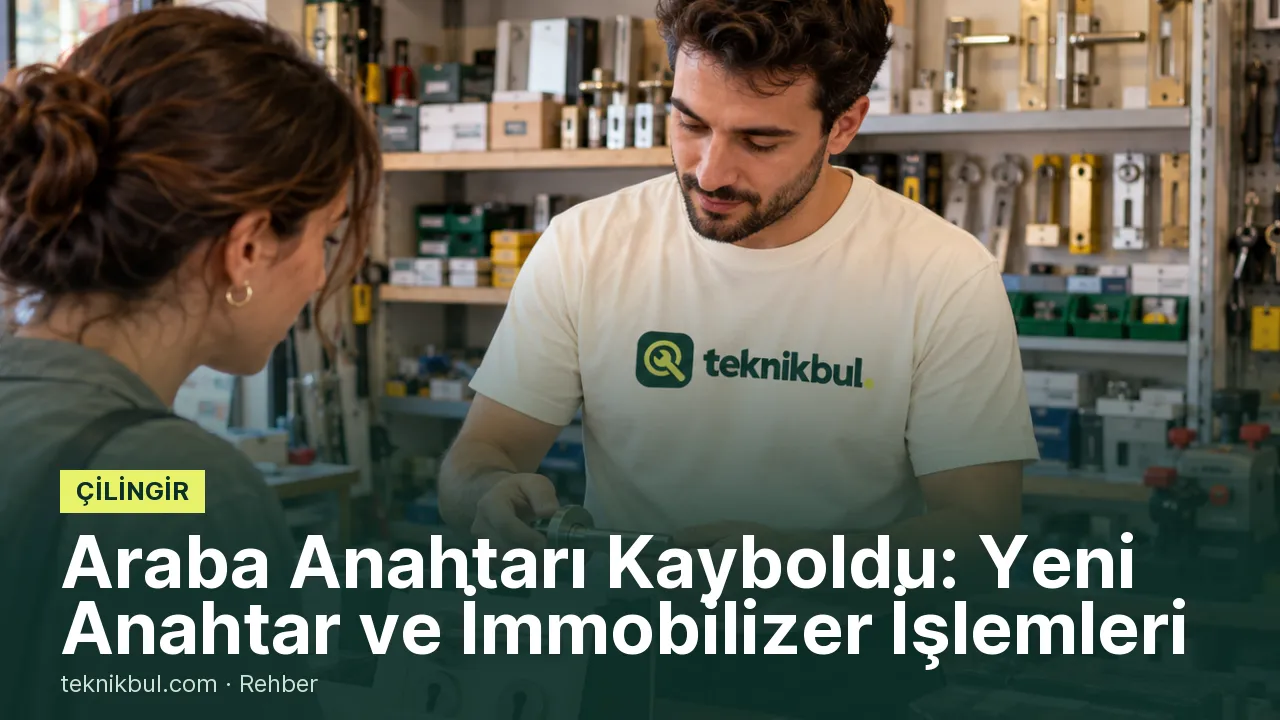 Araba Anahtarı Kayboldu: Yeni Anahtar ve İmmobilizer İşlemleri