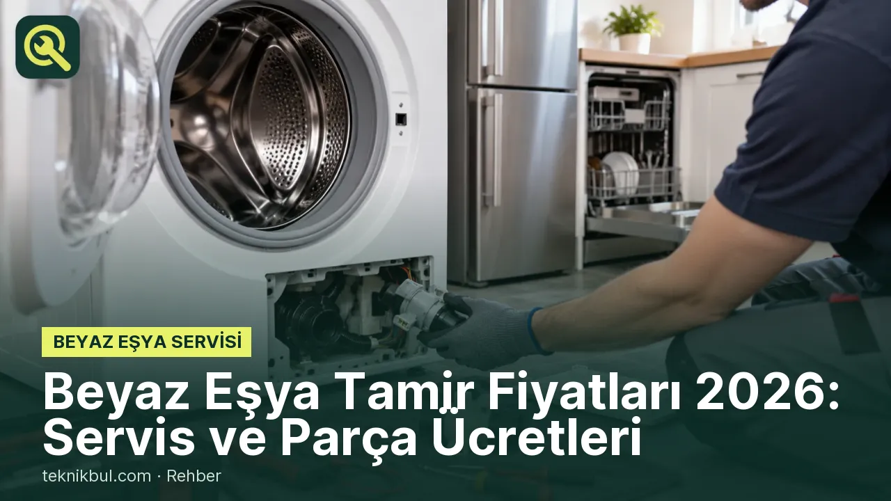 Beyaz Eşya Tamir Fiyatları 2026: Servis ve Parça Ücretleri