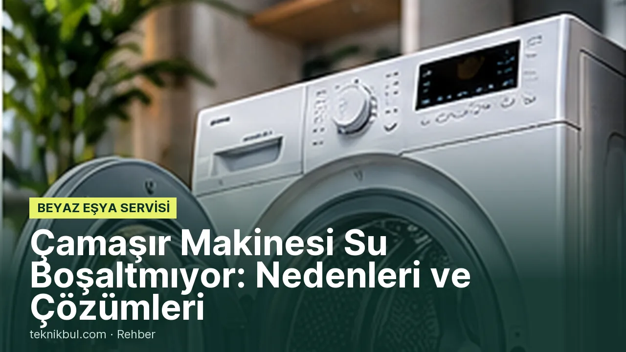 Çamaşır Makinesi Su Boşaltmıyor: Nedenleri ve Çözümleri