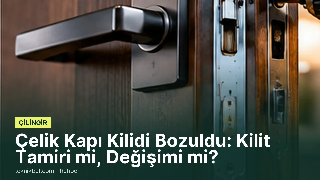 Çelik Kapı Kilidi Bozuldu: Kilit Tamiri mi, Değişimi mi?