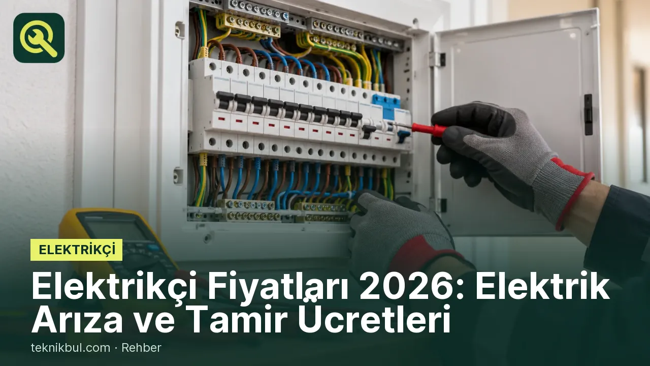 Elektrikçi Fiyatları 2026: Elektrik Arıza ve Tamir Ücretleri