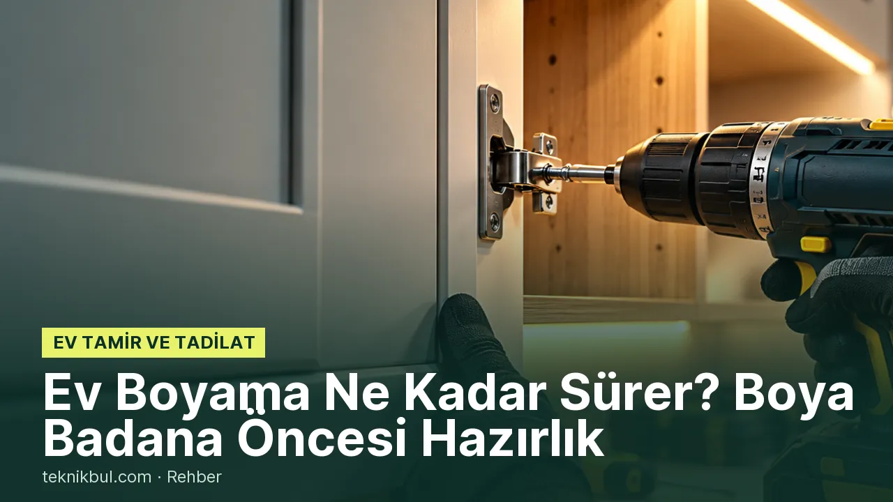 Ev Boyama Ne Kadar Sürer? Boya Badana Öncesi Hazırlık