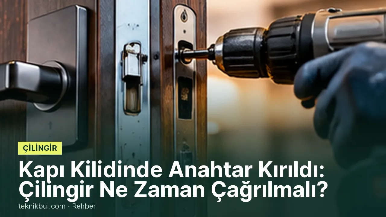 Kapı Kilidinde Anahtar Kırıldı: Çilingir Ne Zaman Çağrılmalı?