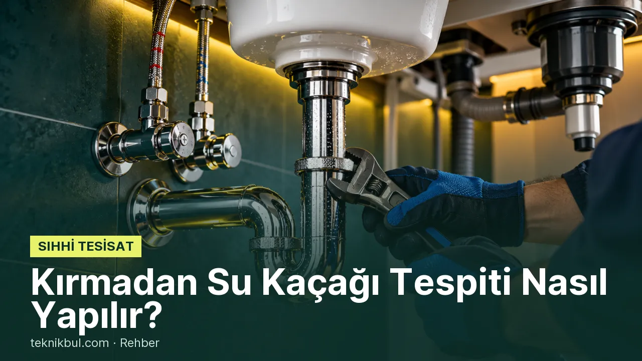 Kırmadan Su Kaçağı Tespiti Nasıl Yapılır?