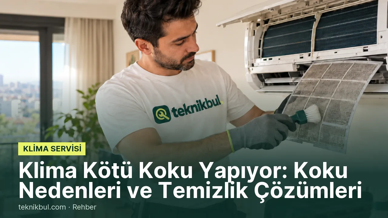 Klima Kötü Koku Yapıyor: Koku Nedenleri ve Temizlik Çözümleri