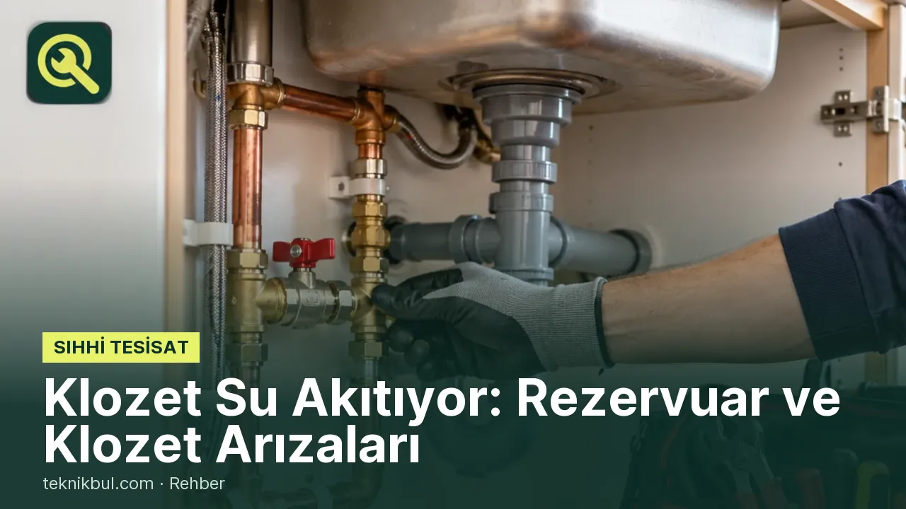 Klozet Su Akıtıyor: Rezervuar ve Klozet Arızaları