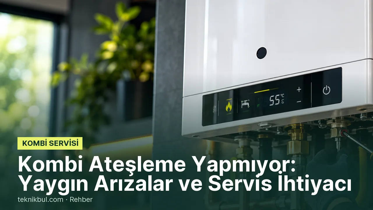 Kombi Ateşleme Yapmıyor: Yaygın Arızalar ve Servis İhtiyacı