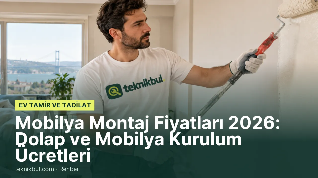 Mobilya Montaj Fiyatları 2026: Dolap ve Mobilya Kurulum Ücretleri