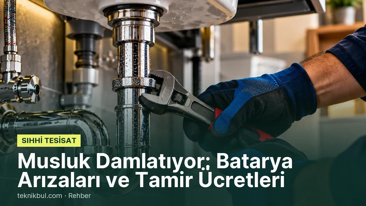 Musluk Damlatıyor: Batarya Arızaları ve Tamir Ücretleri