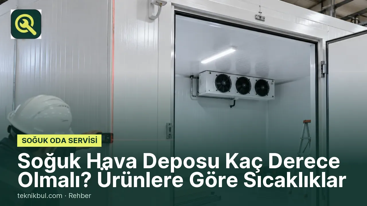Soğuk Hava Deposu Kaç Derece Olmalı? Ürünlere Göre Sıcaklıklar