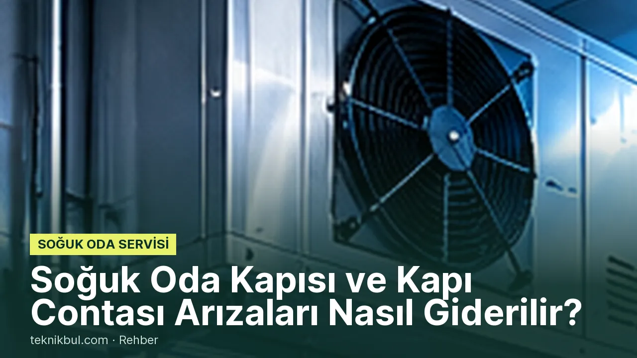 Soğuk Oda Kapısı ve Kapı Contası Arızaları Nasıl Giderilir?
