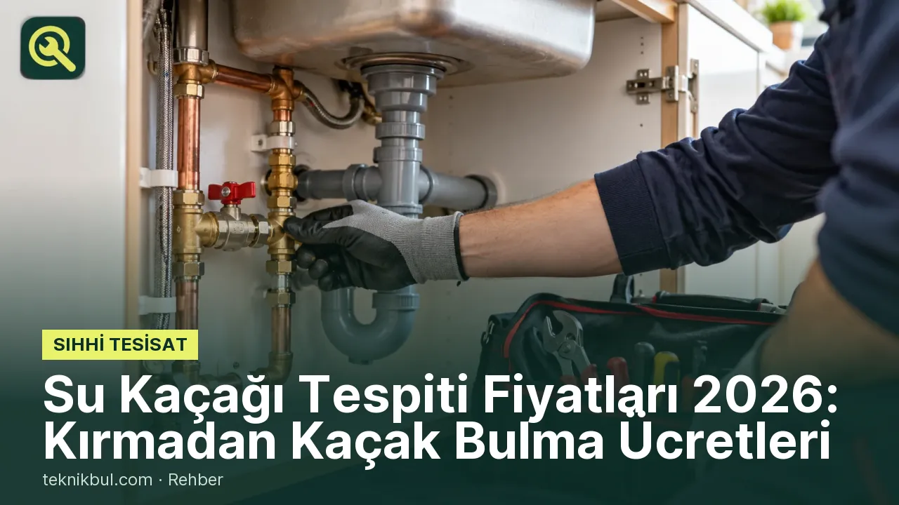 Su Kaçağı Tespiti Fiyatları 2026: Kırmadan Kaçak Bulma Ücretleri
