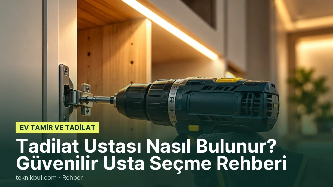 Tadilat Ustası Nasıl Bulunur? Güvenilir Usta Seçme Rehberi