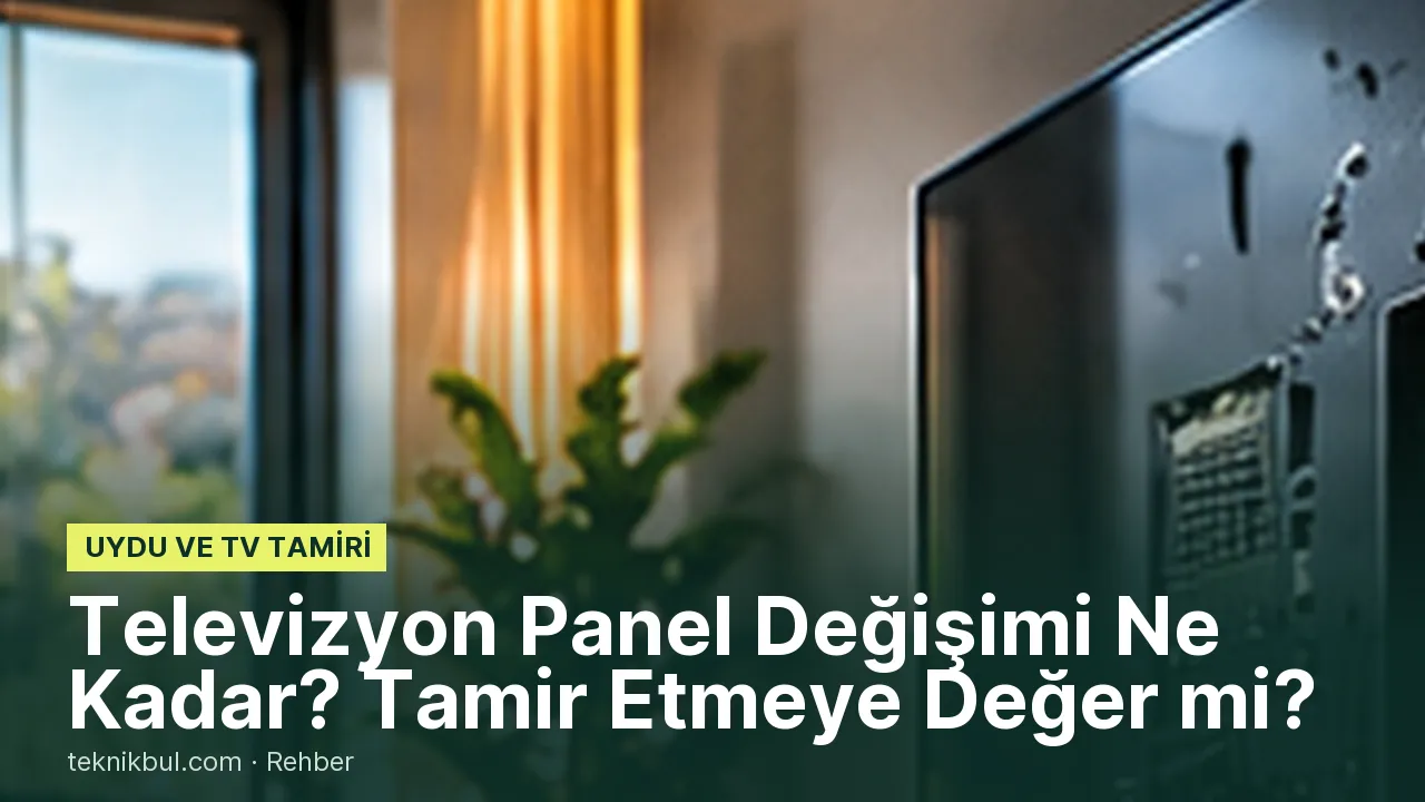 Televizyon Panel Değişimi Ne Kadar? Tamir Etmeye Değer mi?
