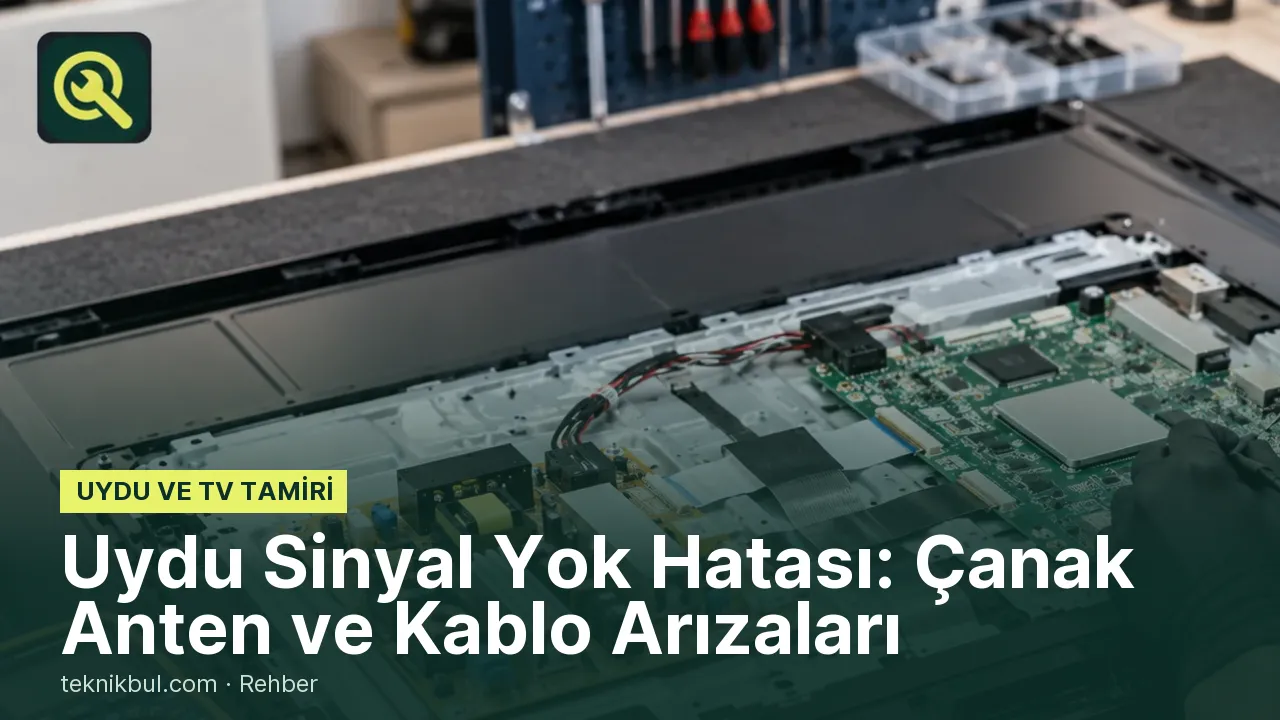 Uydu Sinyal Yok Hatası: Çanak Anten ve Kablo Arızaları